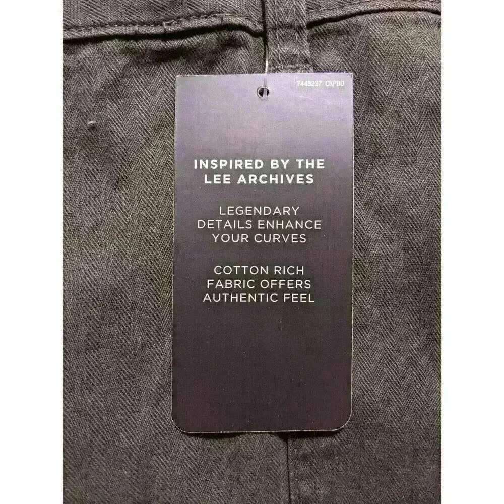 Lee Womens Heritage Tapered Utility Pant Mid Rise Reg Fit Size 8M, 20M Green - Picture 8 of 10